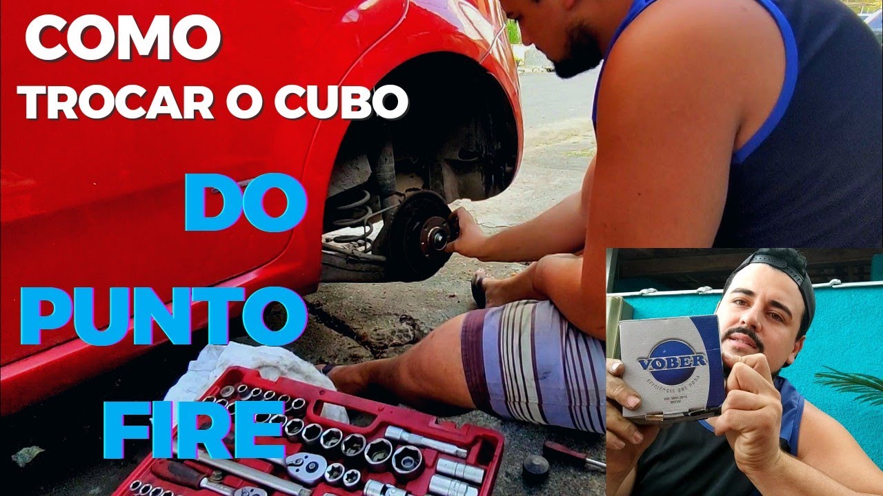 como trocar o cubo de roda traseiro do Punto 1.4 fire