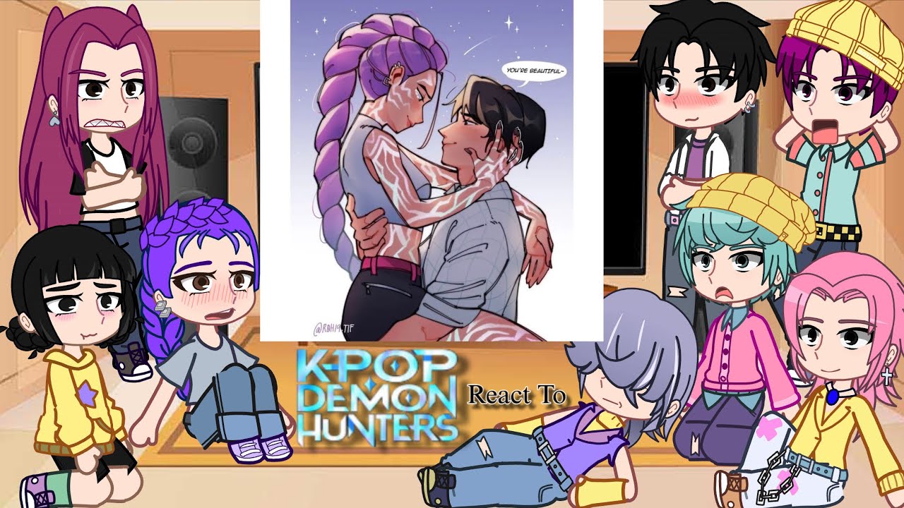 KPop Demon Hunters React To Themselves / TikToks + Memes / Huntrix & Saja Boys /Gacha React/ Part-3