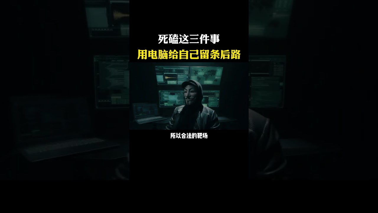 死磕这三件事，用电脑给自己留条后路！ #计算机  #黑客  #hacker