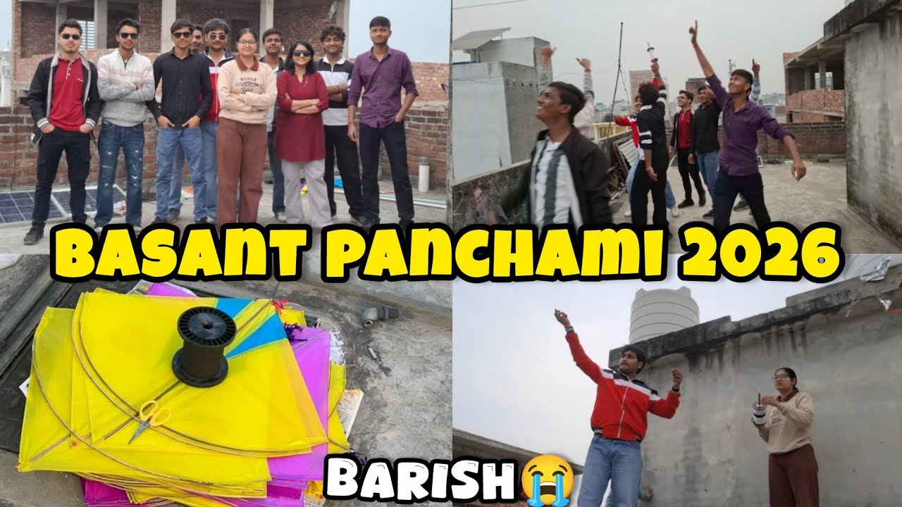 Basant Panchami 2026🪁 | Celebration With Family & Friends | Full Masti 💛🌼 | Milee dwivedi