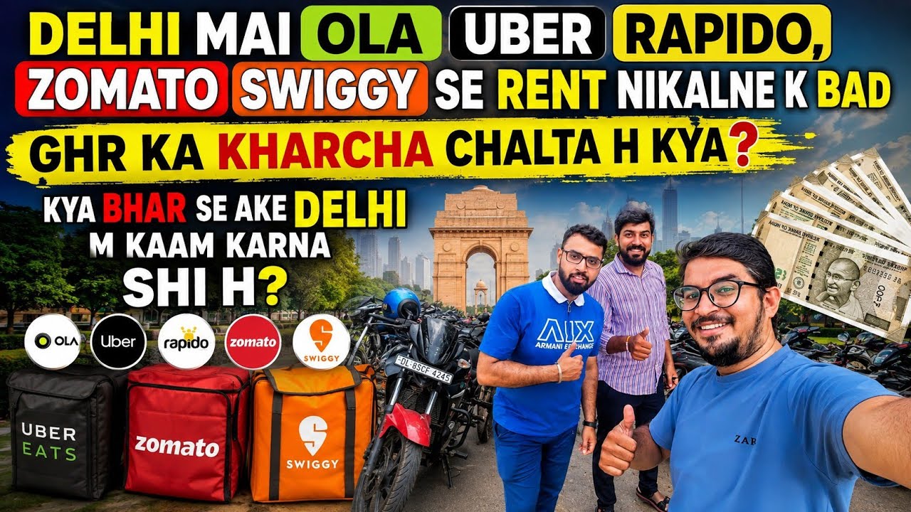 Can You Make Ends Meet With a Delivery Job in Delhi? 😳 How Much Is Left After Rent?