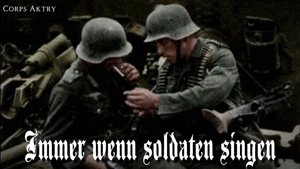 Immer wenn soldaten singen - With German, English and Indonesia Lyrics