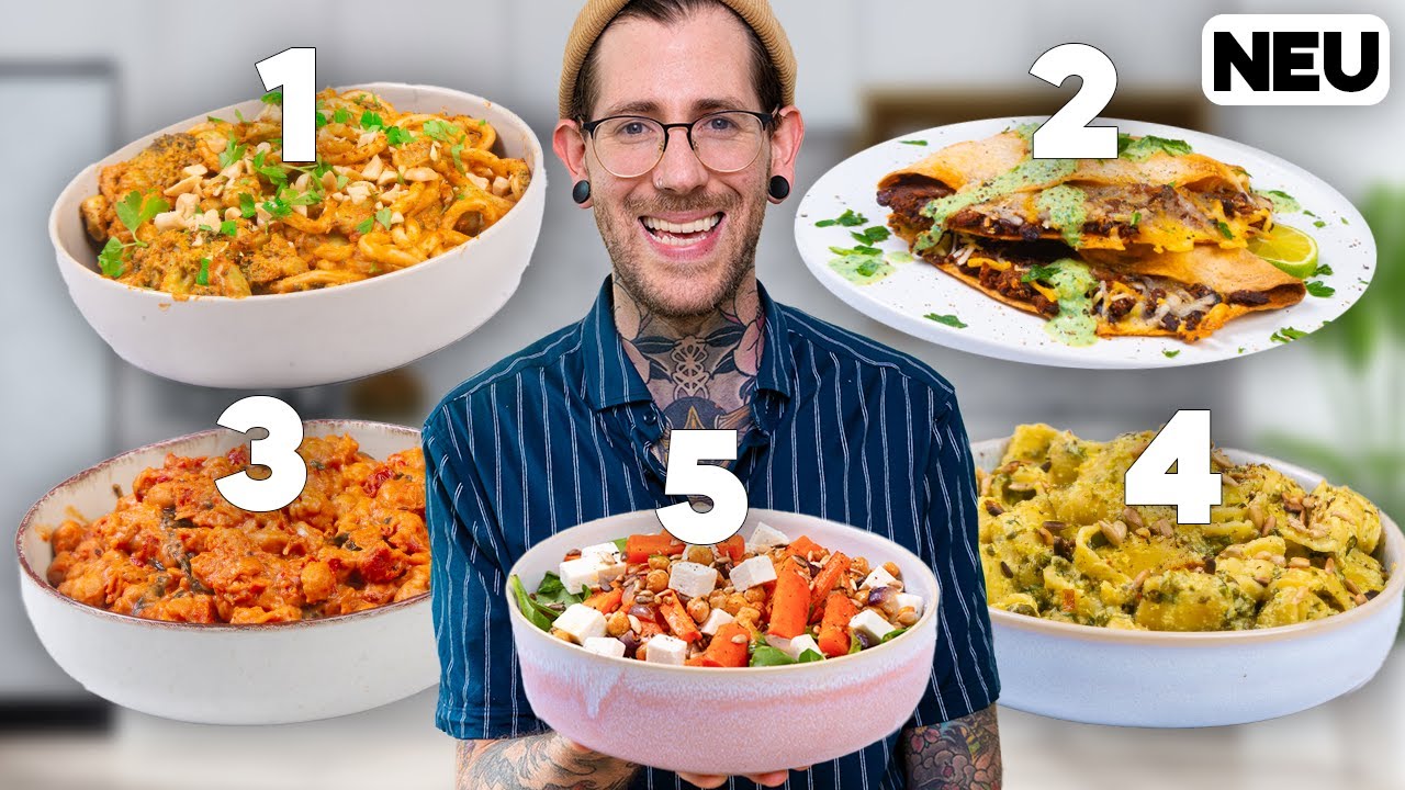Was koche ich heute?! Diese 5 Gerichte retten dich!