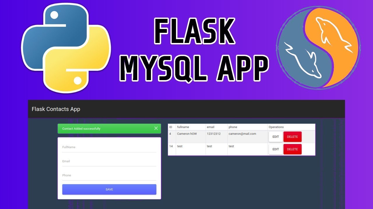 Python Flask y Mysql Aplicación Web | Aplicación de Ejemplo