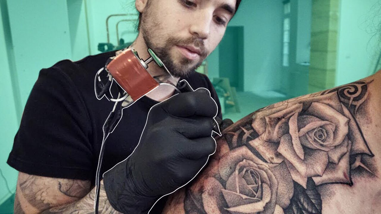 I BUILT A HOME MADE TATTOO MACHINE AND USED IT.