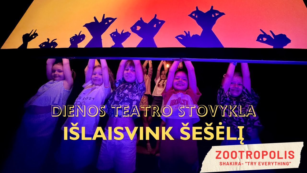 Try everything - Shakira (Zootropolis) I Dienos teatro stovykla ,,Išlaisvink šešėlį