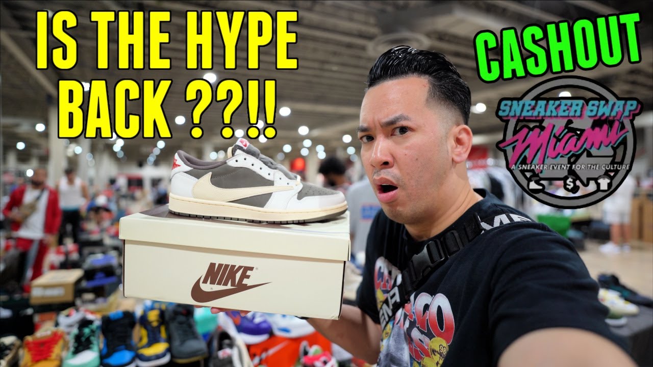 TRAVIS SCOTT JORDAN 1 LOW REVERSE MOCHA ??! CASH OUT AT MIAMI SNEAKER EVENT @SNEAKERSWAP365