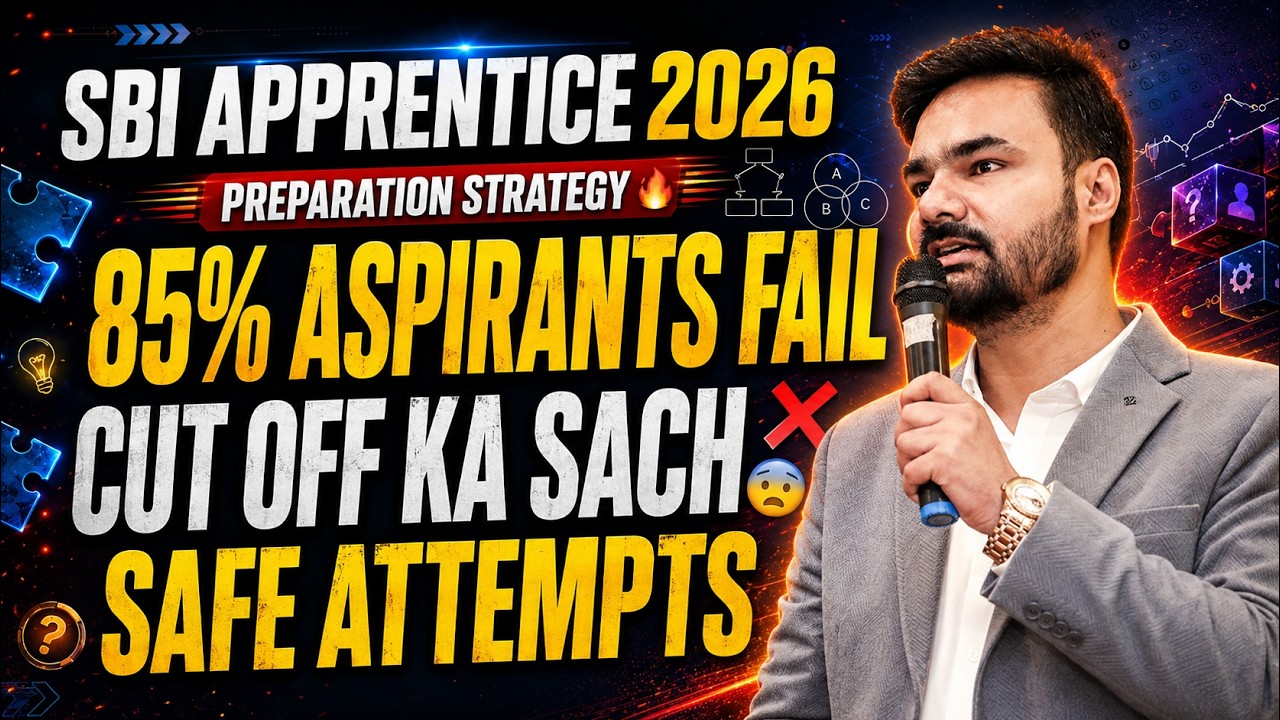 SBI Apprentice 2026 | SBI Apprentice 2026 Preparation Strategy, Safe Attempts & Cut Off Reality 🔥