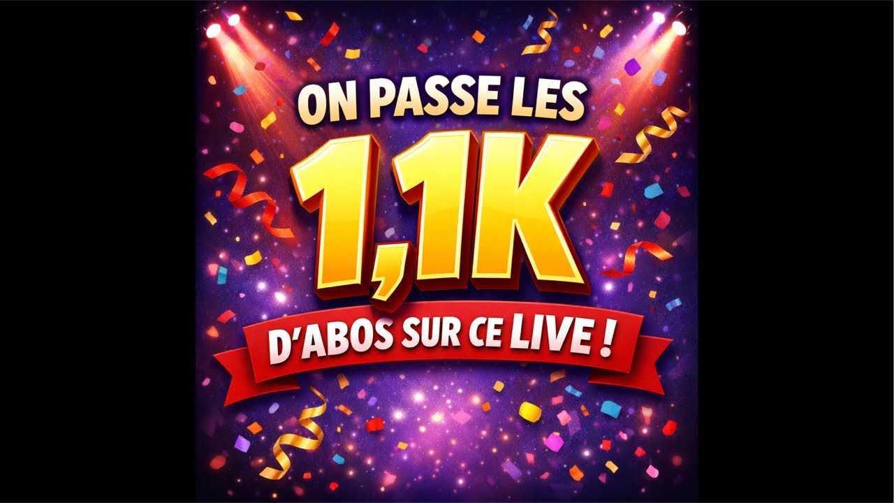 On passe les 1,1k sur ce live