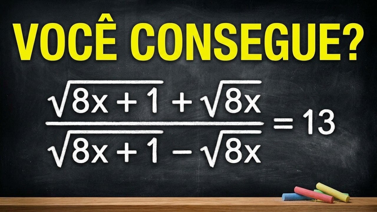 Equação Irracional com Raiz Quadrada: Essa é Casca Grossa!