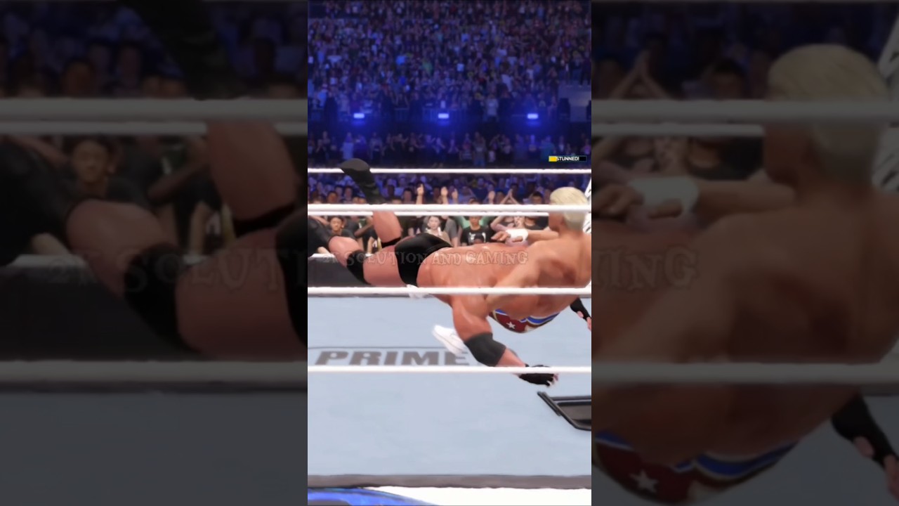 GOLDBERG SPEAR TO CODY RHODES #GOLDBERGVSCODYRHODEA #wwegameplay #wweshorts #gamingshorts #shorts