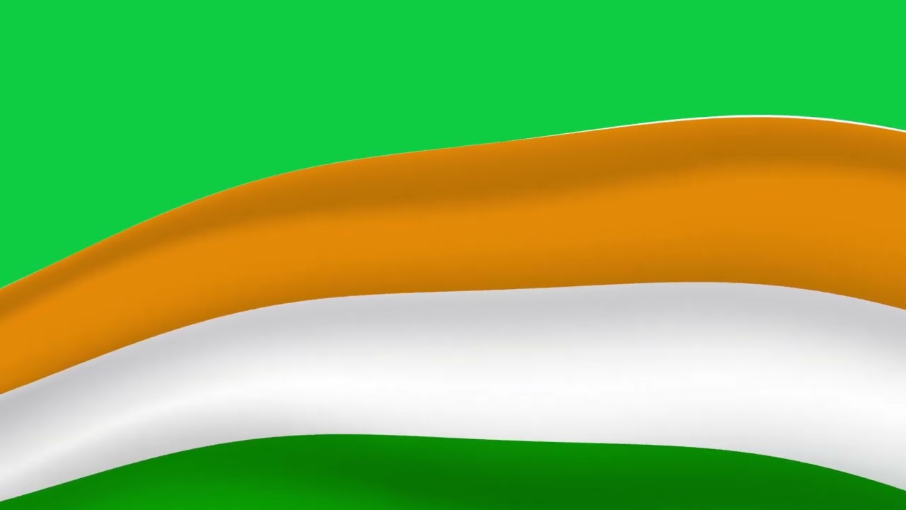 Indian Flag wave  Animation | Green Screen