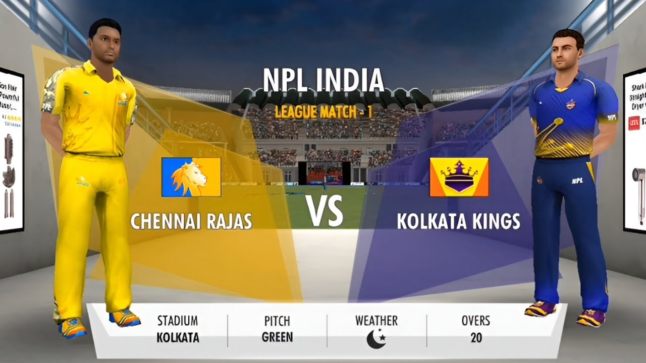 Chennai vs Kolkata Full Match | WCC3 IPL Gameplay