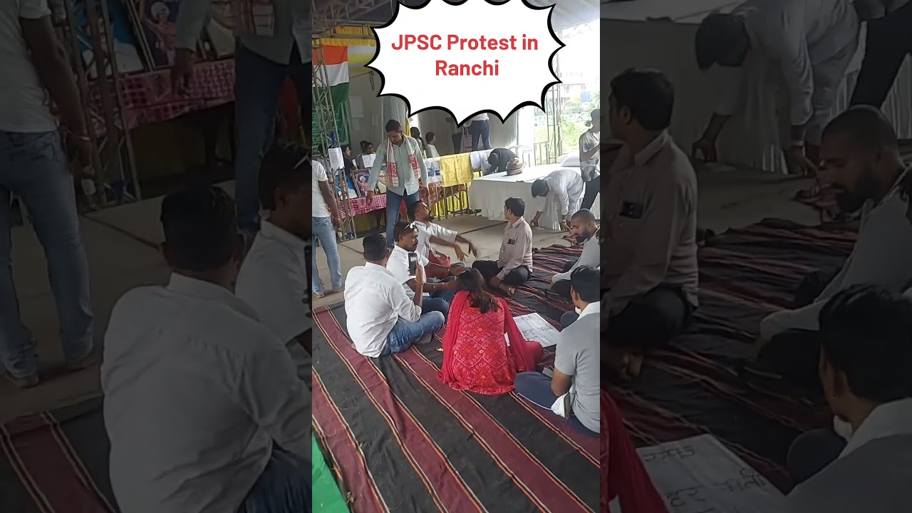 JPSC JSSC Protest in Ranchi #jharkhand