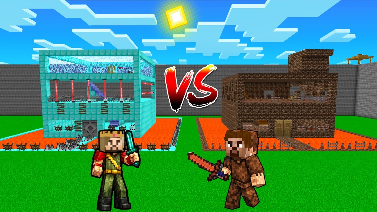 ZENGİN KALE VS FAKİR KALE! 😱 - Minecraft
