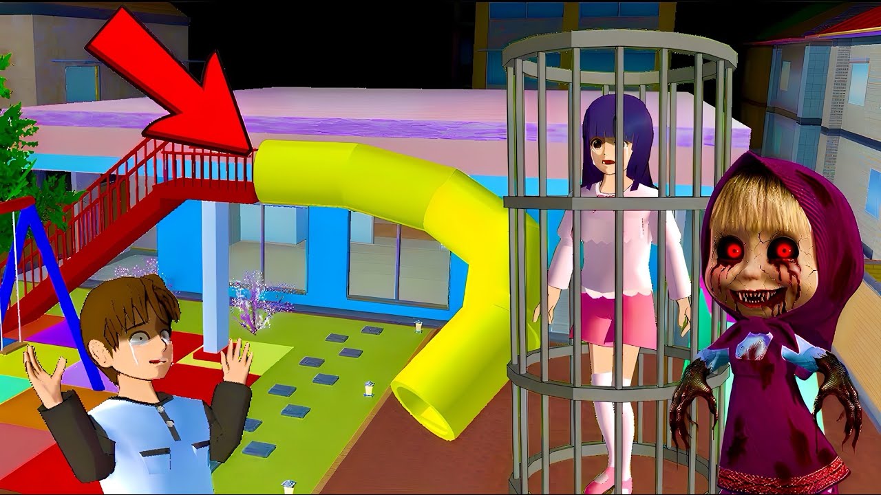 YUTA saw MIO In a cage with MASHA ZOMBIE HORROR‼️😱