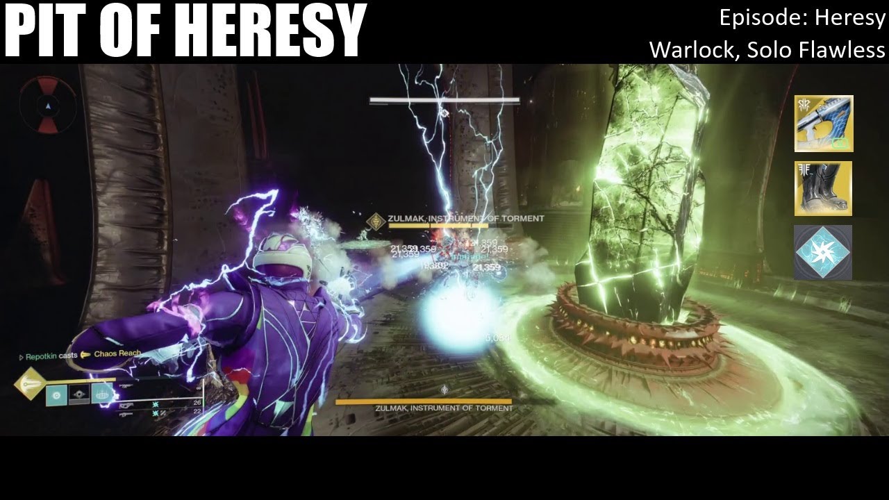 Solo Flawless Pit of Heresy:  Warlock, Episode Heresy