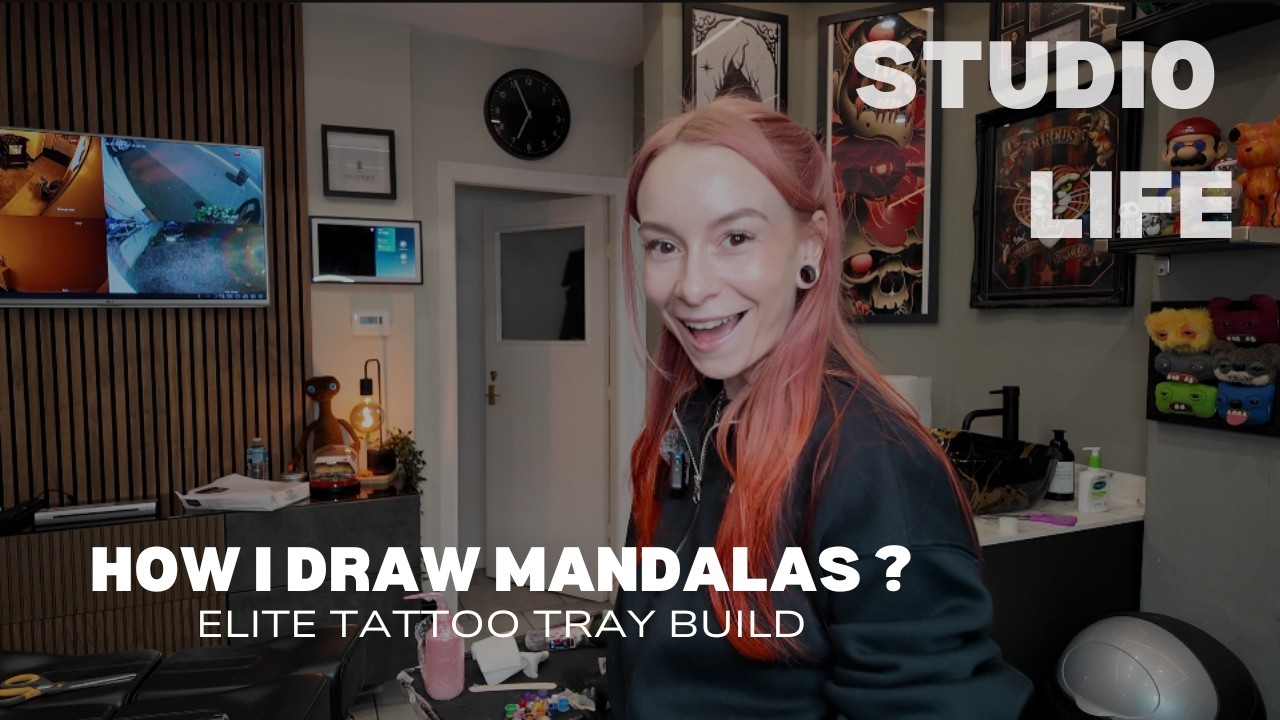 How i draw mandalas | Tattoo Studio life | Sword and Sparrow | Elite tattoo tray | Ep.19
