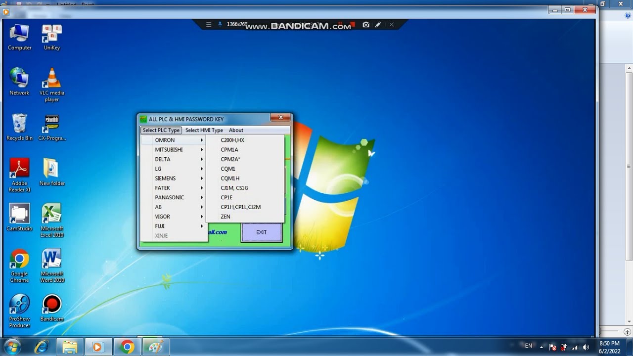 CRACK PASSWORD PLC OMRON CP1E .