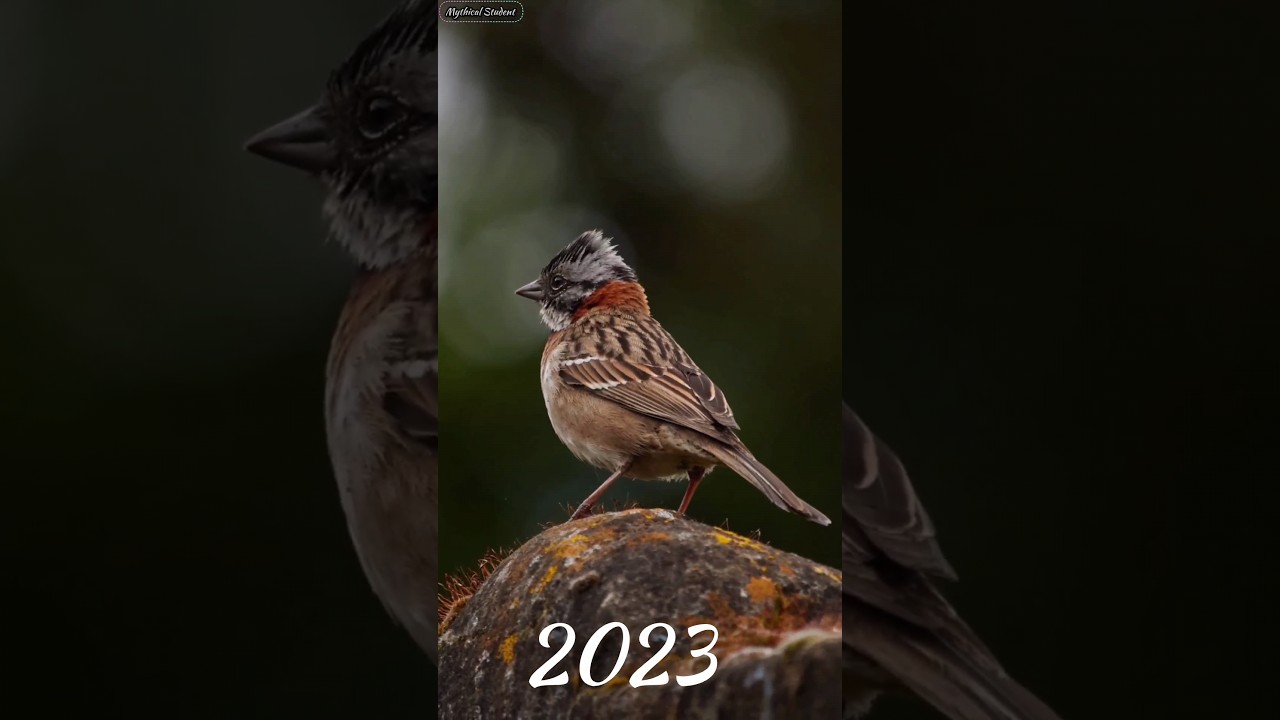 2023 Rufous-collared sparrow and 5000bce Rufous-collared sparrow||mythical student|| #shortvideo