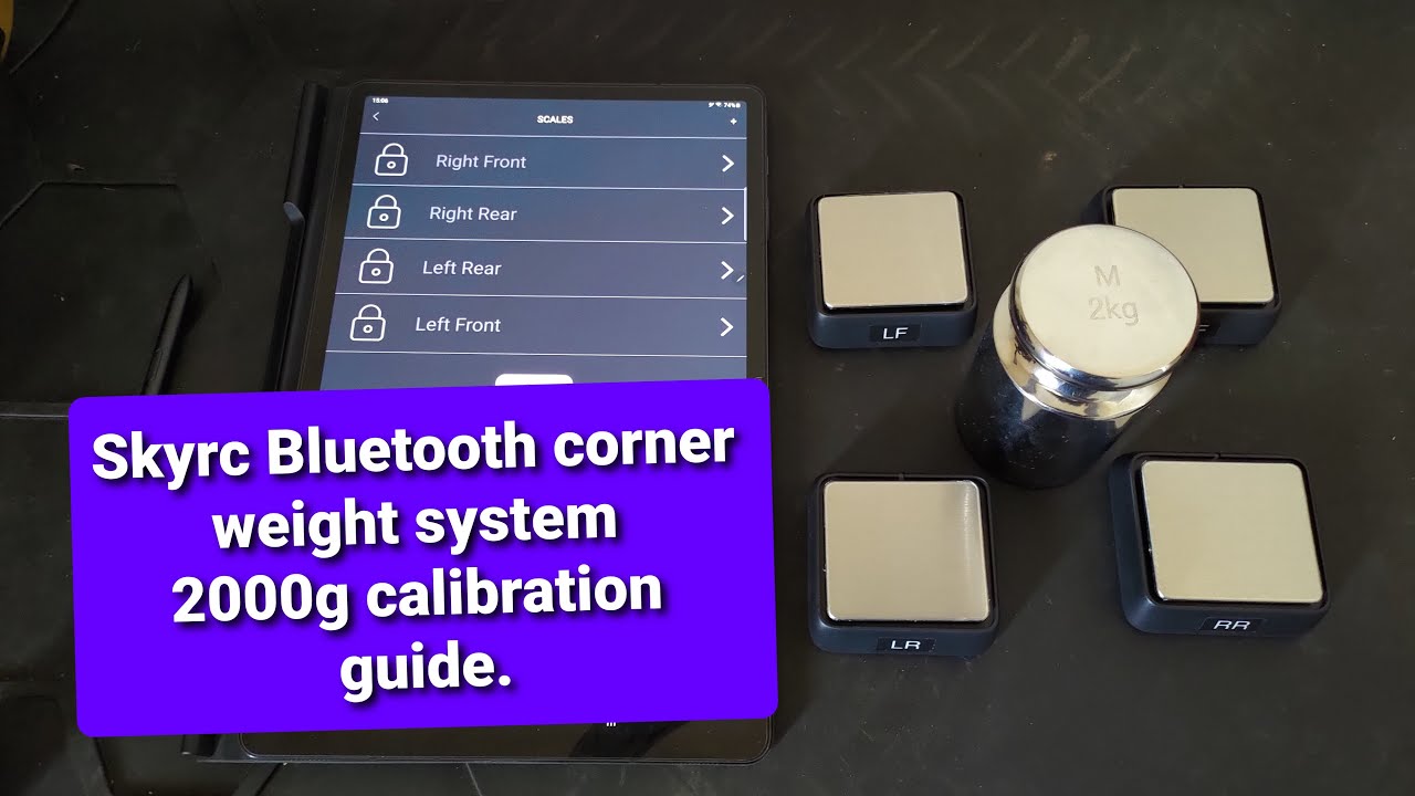 Калибровка системы угловых утяжелителей Skyrc Bluetooth с использованием груза весом 2000 г.