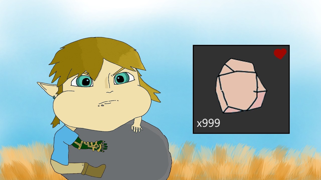 Zelda, but Link EATS ROCKS!