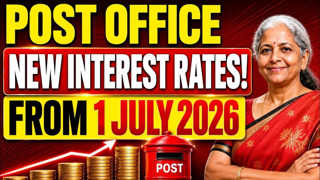 Post Office New Interest Rates from 1 July 2026  PPF, SCSS, SSY, NSC, MIS, KVP Latest Rates