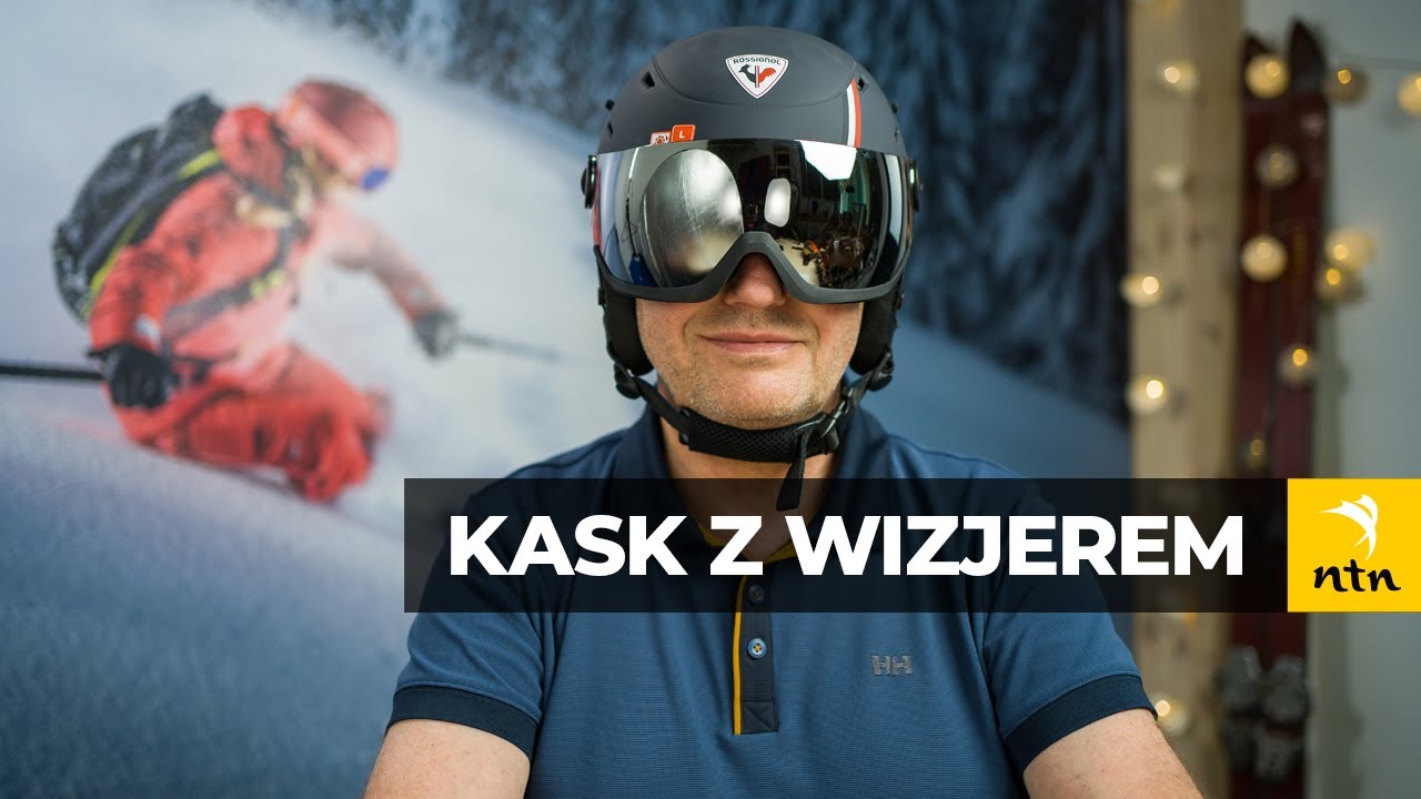 Kask z wizjerem