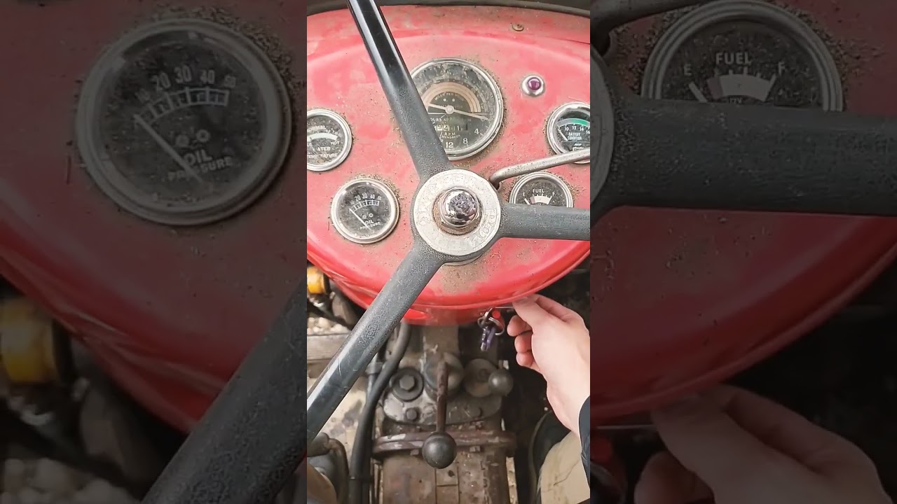 Предпусковые процедуры #влог #трактор #сельскоехозяйство #masseyferguson #mf65 #дизель #старый #д...
