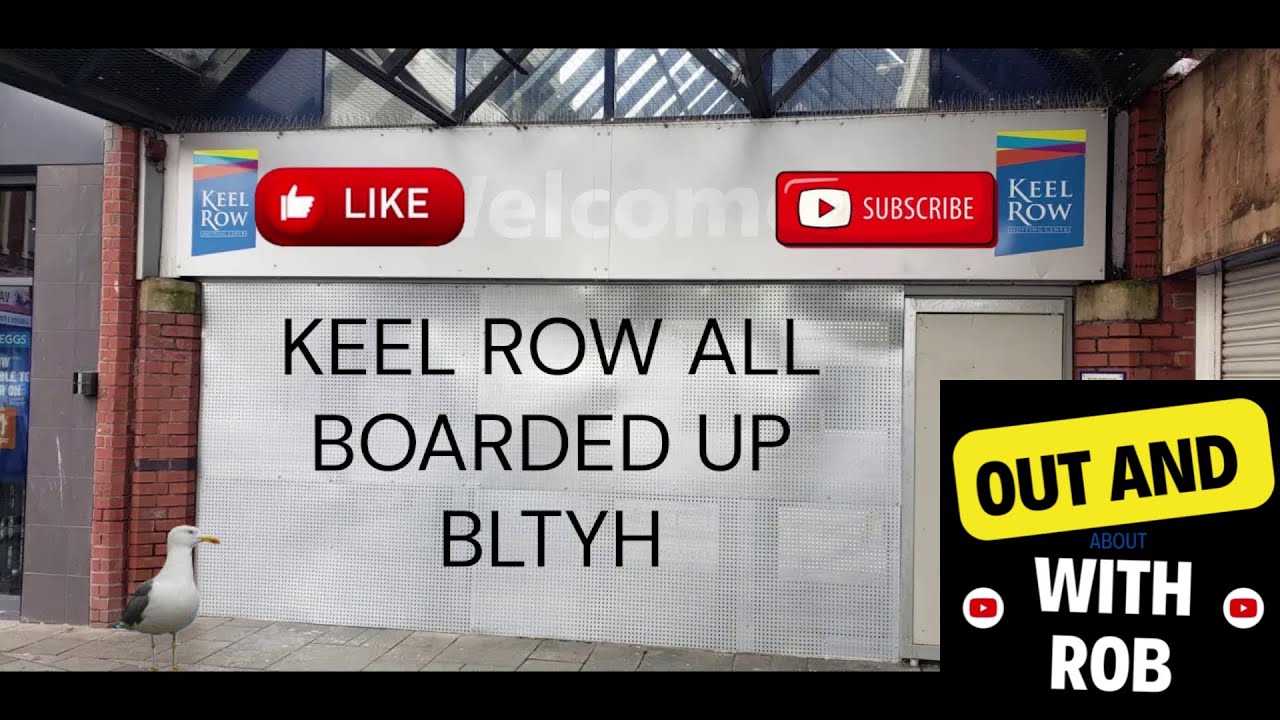 Keel Row All Boarded Up Southeast BLYTH 1991 -2024 Northumberland Uk