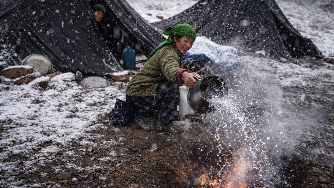 Inside Dolpa’s Coldest Region | A Family’s Real Experience Living in Nature, Caves & Tents🌧️🌧️🌧️