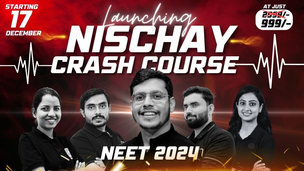 Nischay Crash Course | NEET 2024 | 100 Days Study Plan | Target 650+ Marks | Dr. Anand Mani