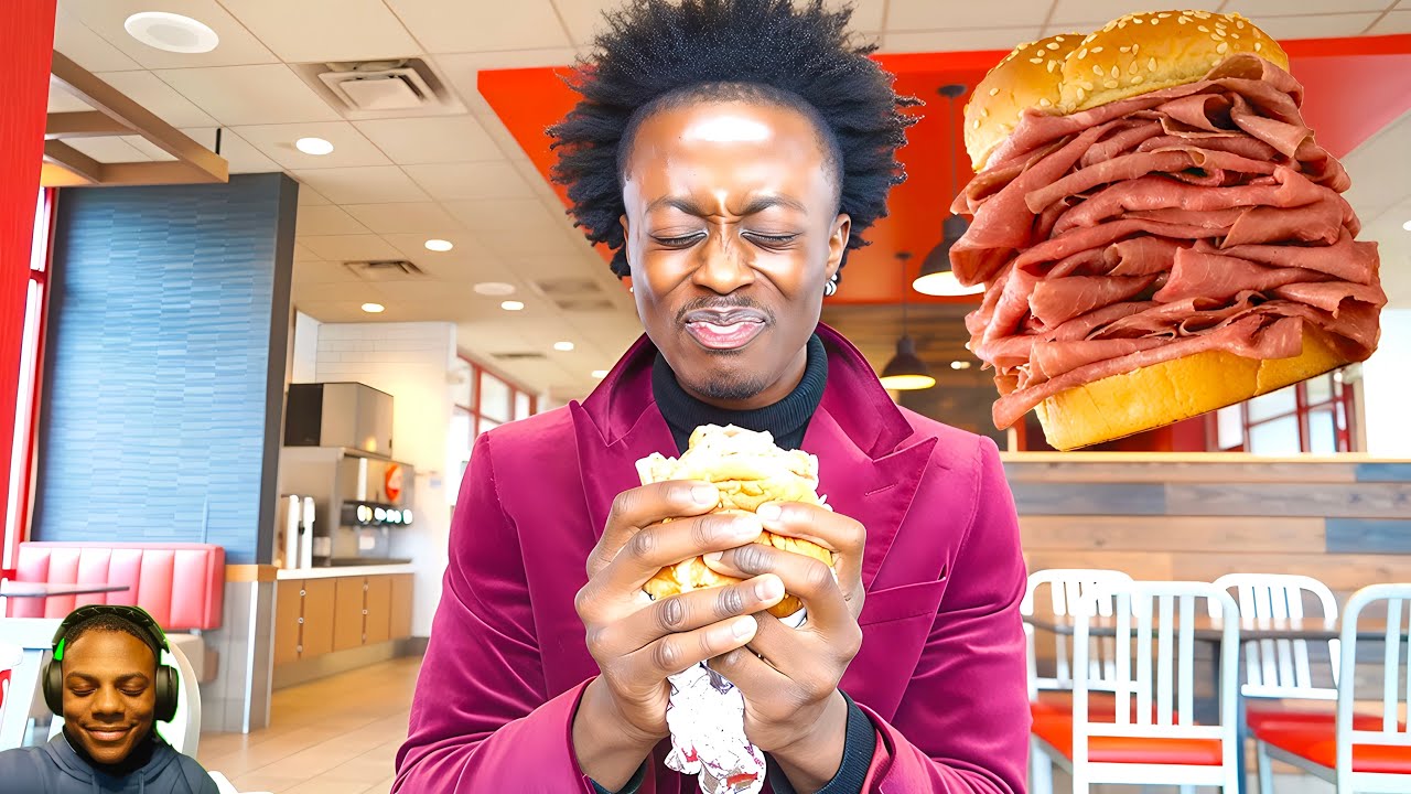 Генеральный директор Arby's пробует их еду.