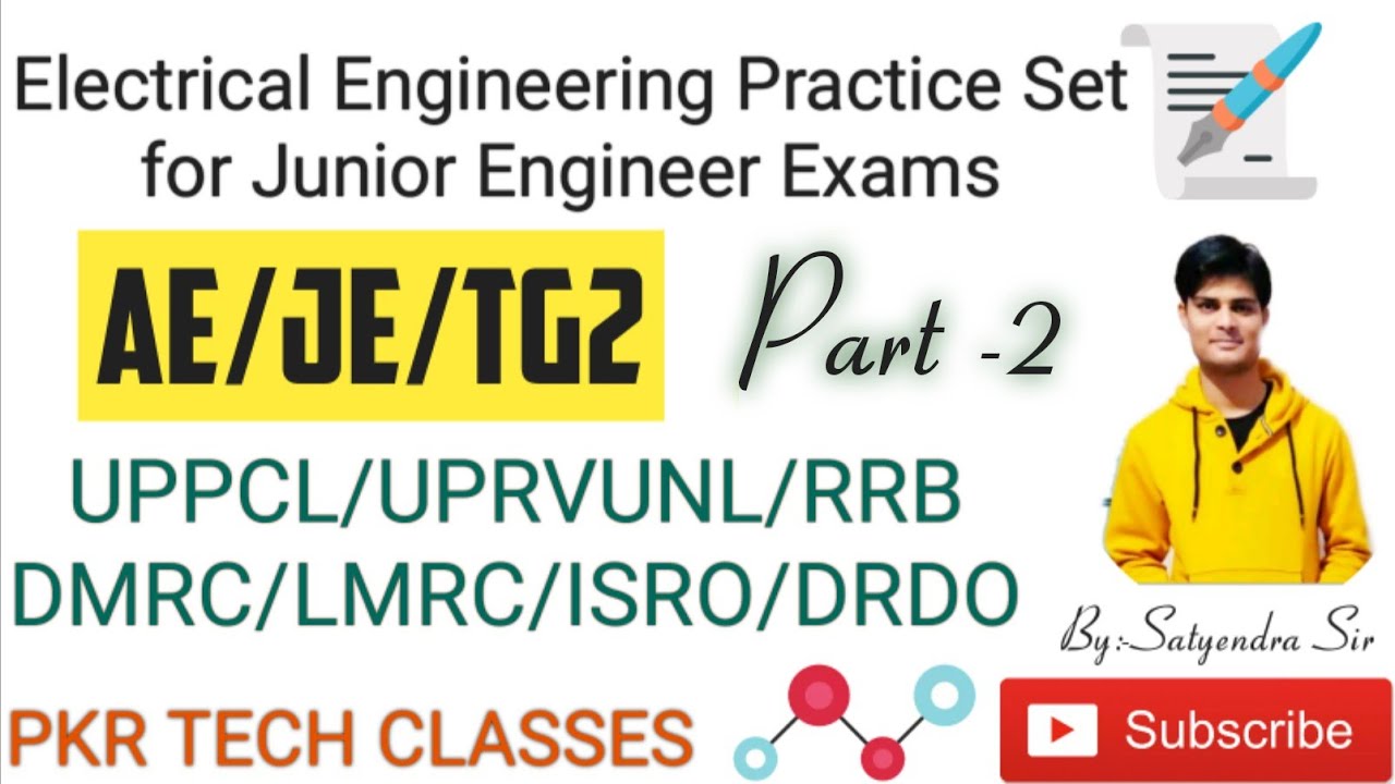 Junior Engineer Electrical | practice Set solution | part-2 | by:- Satyendra Sir | 2020 | uppcl je