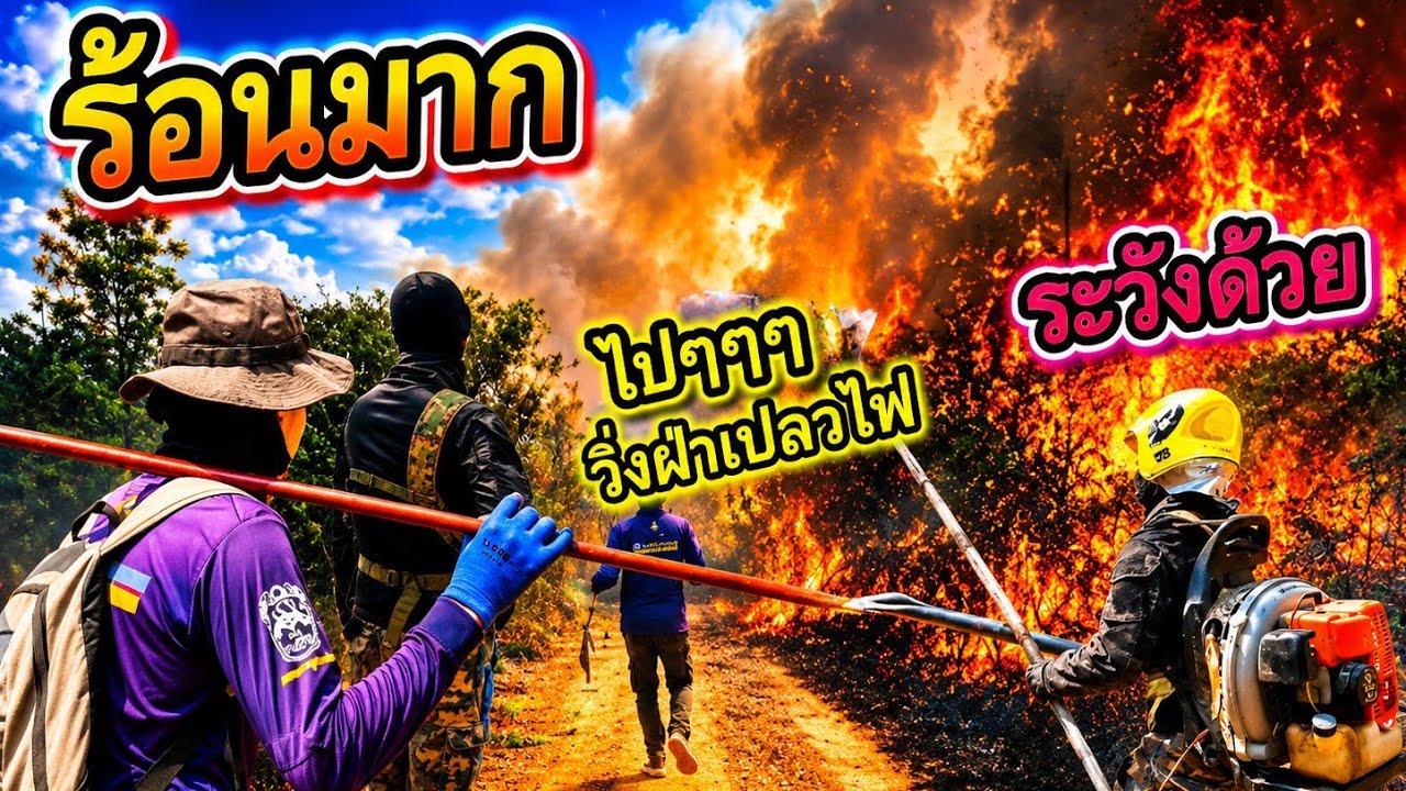 ลุยดับไฟป่า🔥 • ลูกซาย ไทบ้าน •