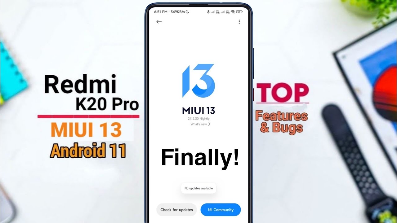 First MIUI 13 Update for Redmi K20 Pro | How To Install & MIUI 13 Features