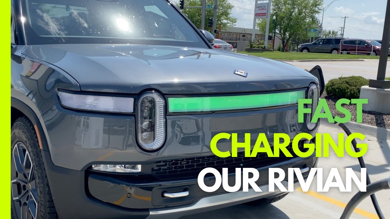 First fast charge with our Rivian R1T | Electrify America 350kW Charging