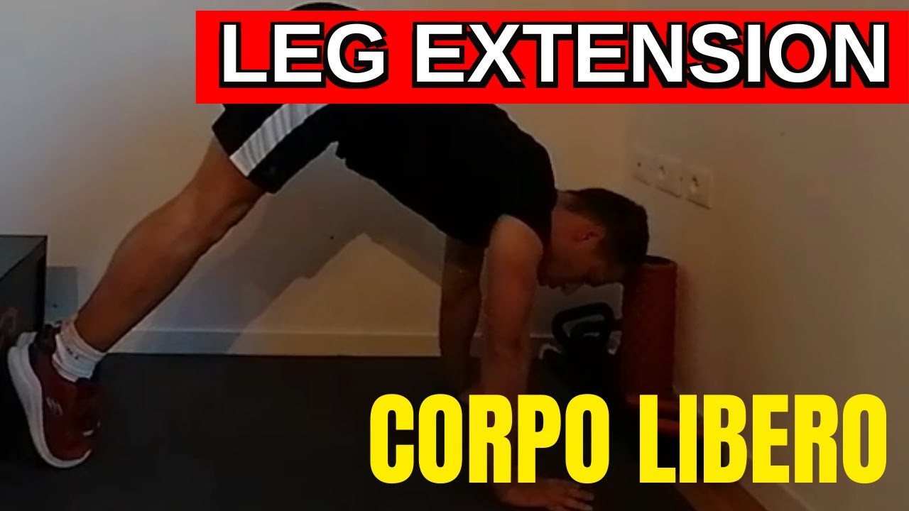 LEG EXTENSION A Corpo Libero e SENZA ATTREZZI  👍 WOW