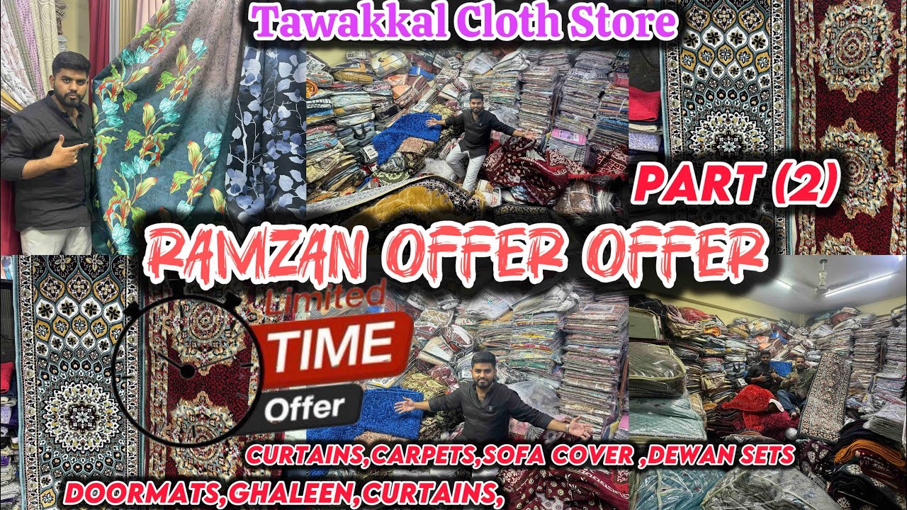 Ramzan Offer || Curtains,Ghaleen,Bedsheets,Carpets,Sofa Cover,Doormats,Dewan Set || Offer Start