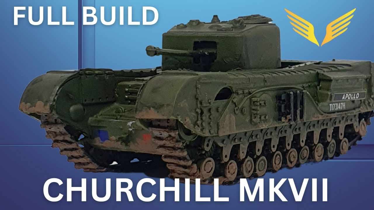 Airfix Vintage Classic Churchill MkVii Tank | Scale Model Full Build