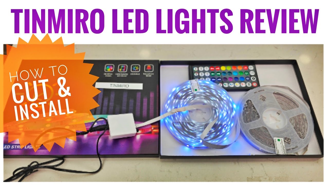 Tenmiro Led Lights 100ft Review & Unboxing - How to Set Up and Cut- How to Make Turns