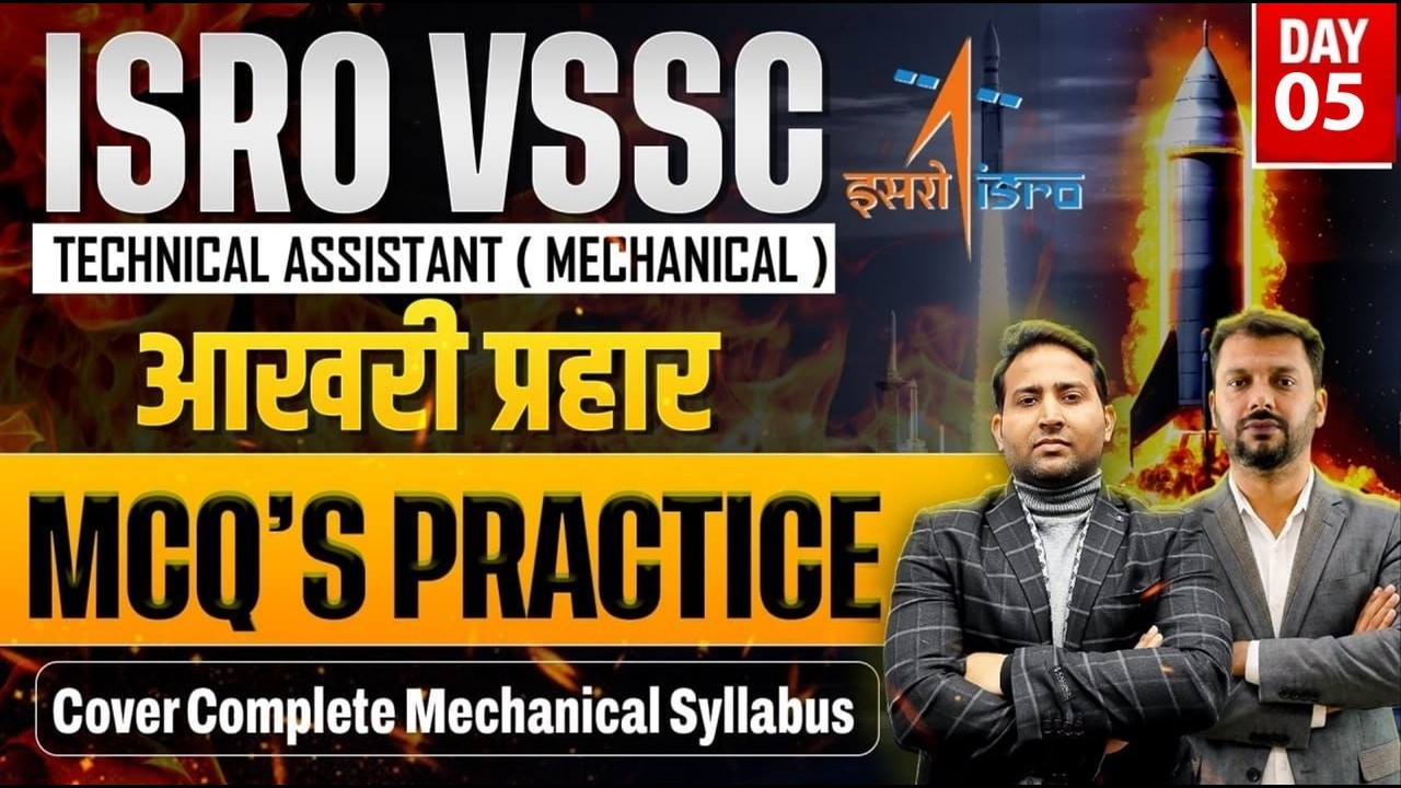 ISRO VSSC Technical Assistant (Mechanical) | Complete Syllabus MCQ Practice | Important Questions