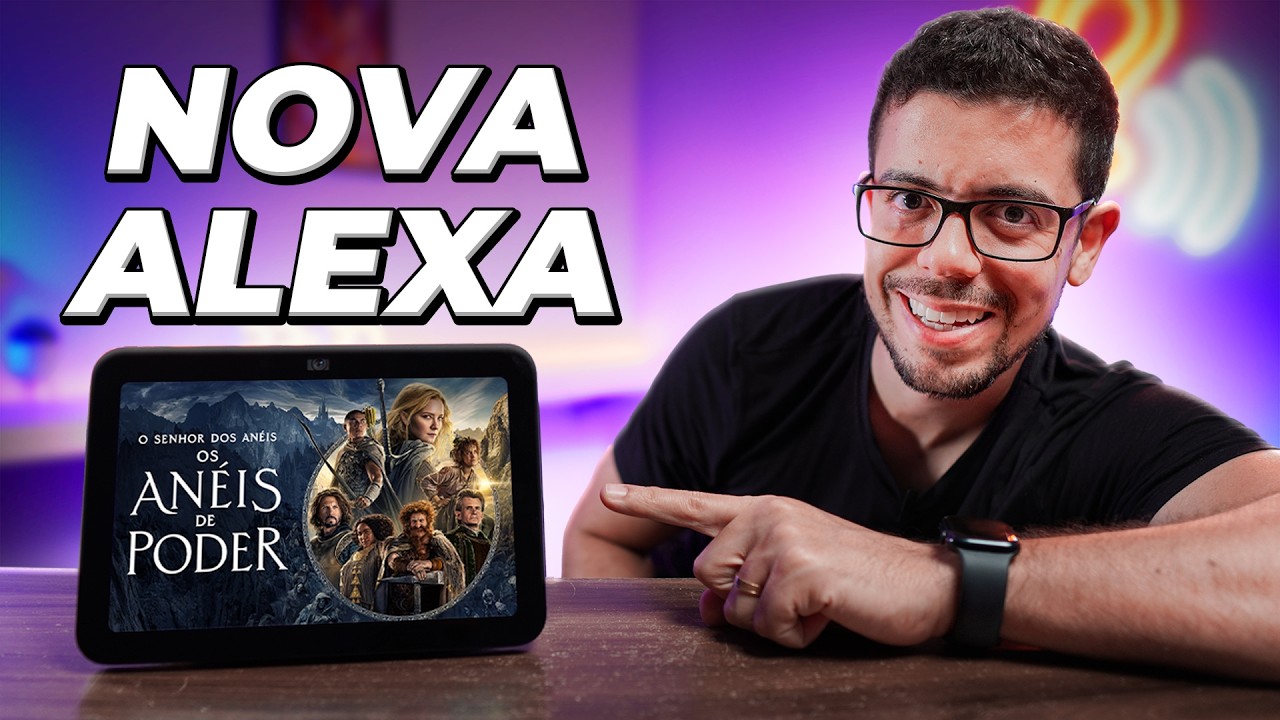 NOVO ECHO SHOW 8 (3ª GERAÇÃO) - Alexa mais Potente com Áudio Espacial e Hub de Casa Inteligente