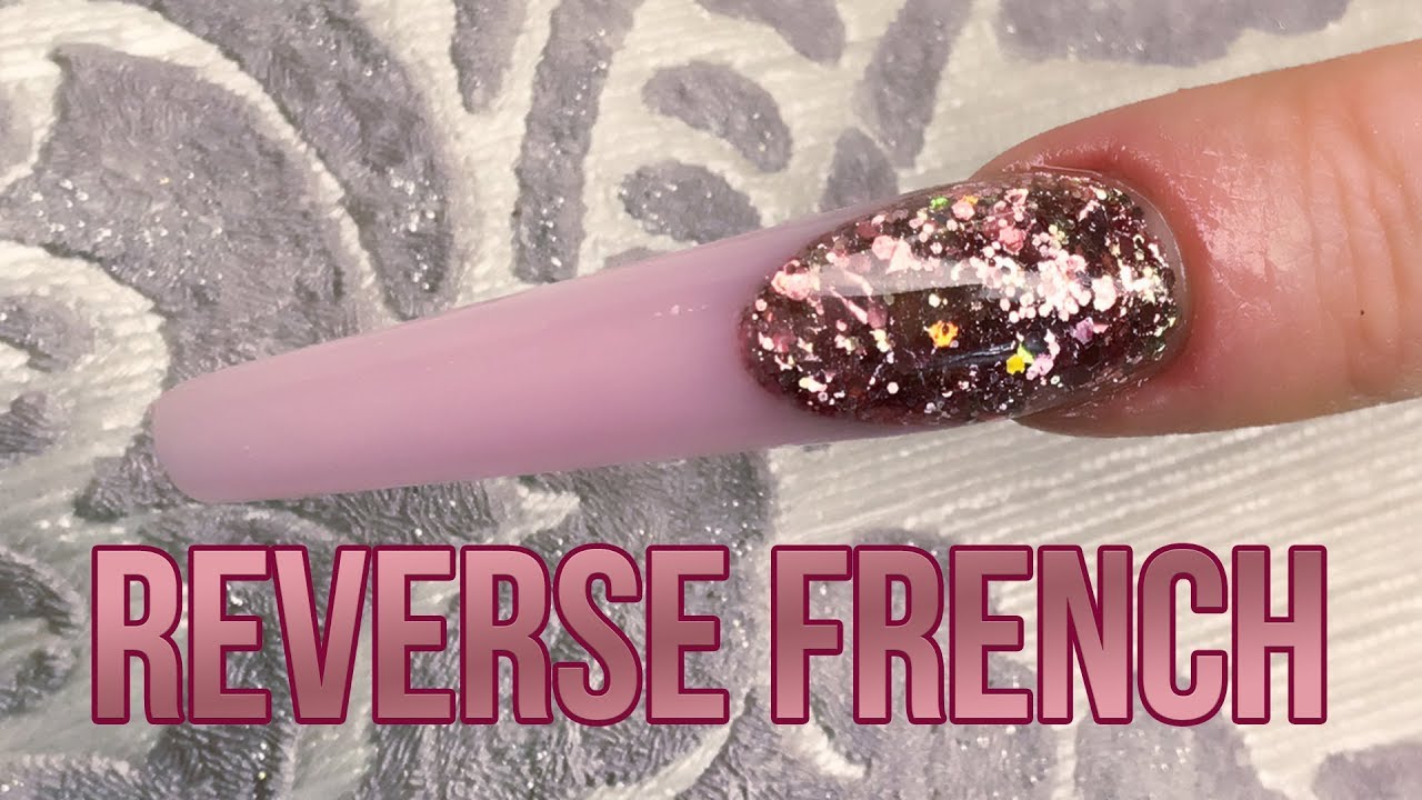 ACRYLIC REVERSE FRENCH TIP - EXTREME BALLERINA NAIL TUTORIAL
