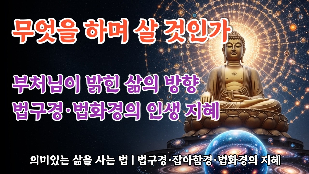 무엇을 하며 살 것인가 | 부처님이 밝힌 삶의 의미