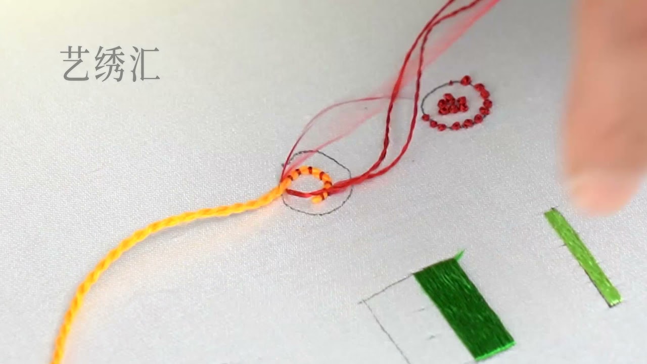 Basic stitches of Shu embroidery——盘金绣