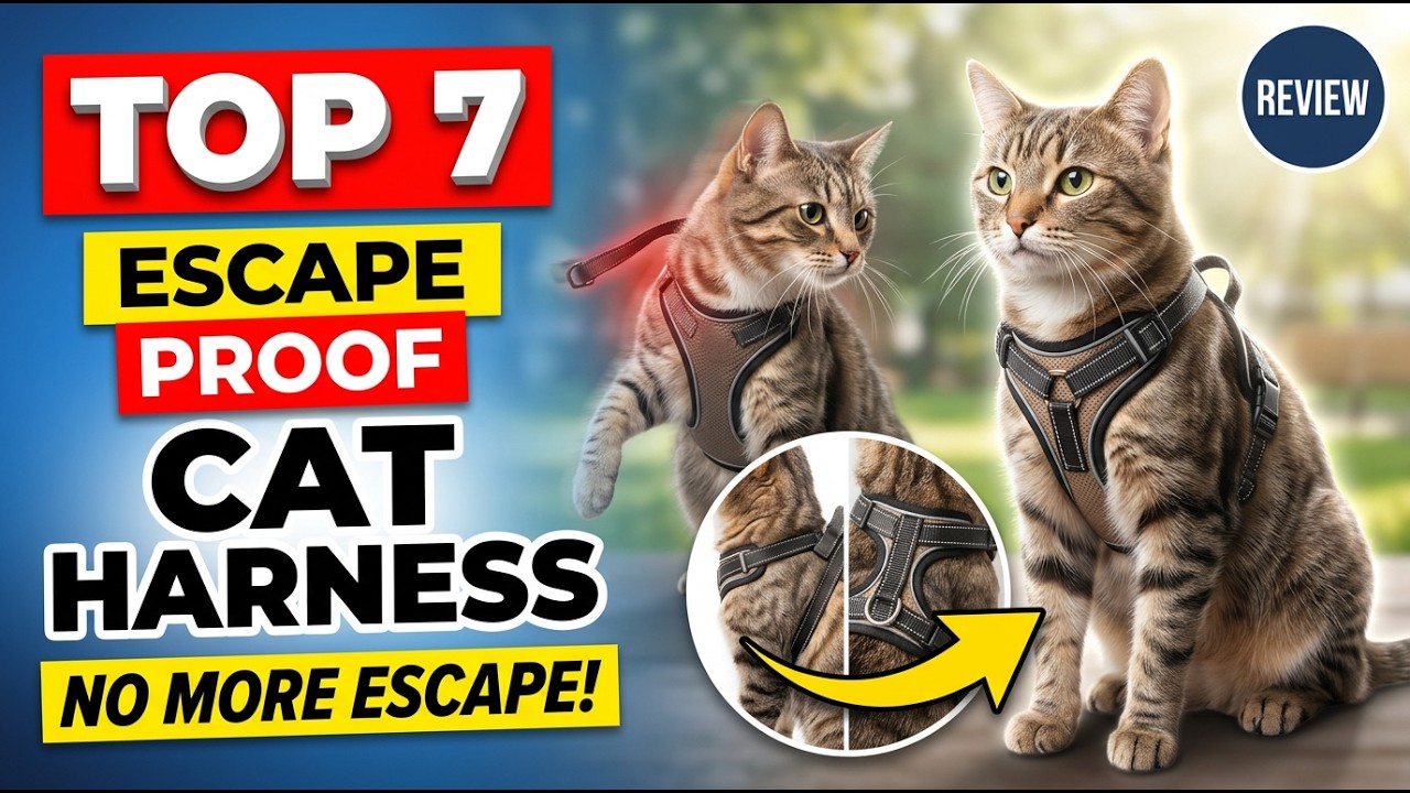 Top 7 Best Cat Harness Escape Proof Review (Exclusive) Keep Your Cat Safe Outdoors