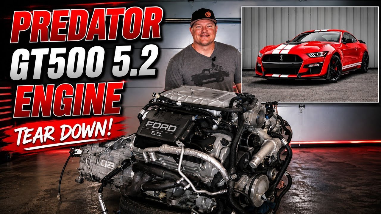 РАЗБОРКА ДВИГАТЕЛЯ! Разборка двигателя Mustang GT500 Predator