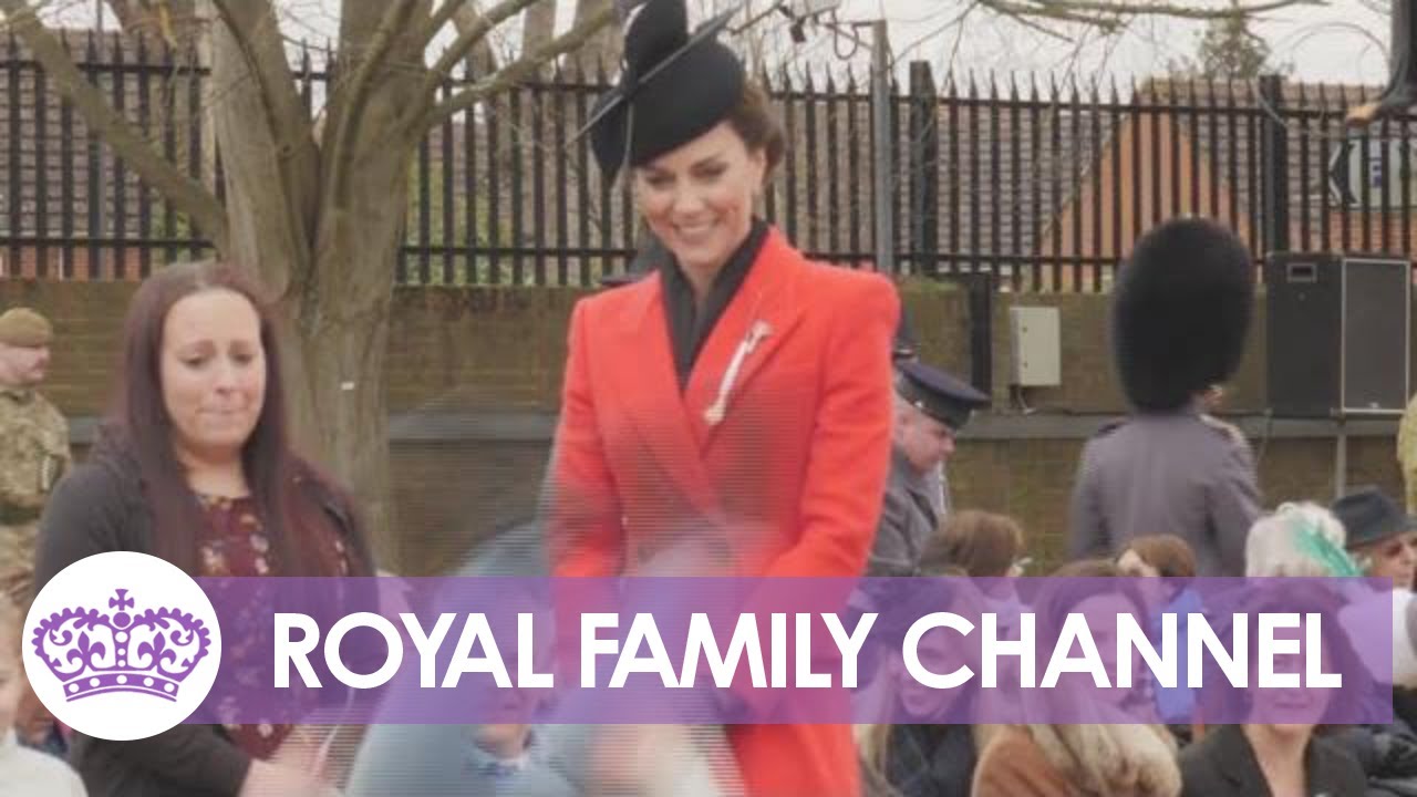 Kate 'Super Impressed' by Acrobatic Boy at Guards Visit