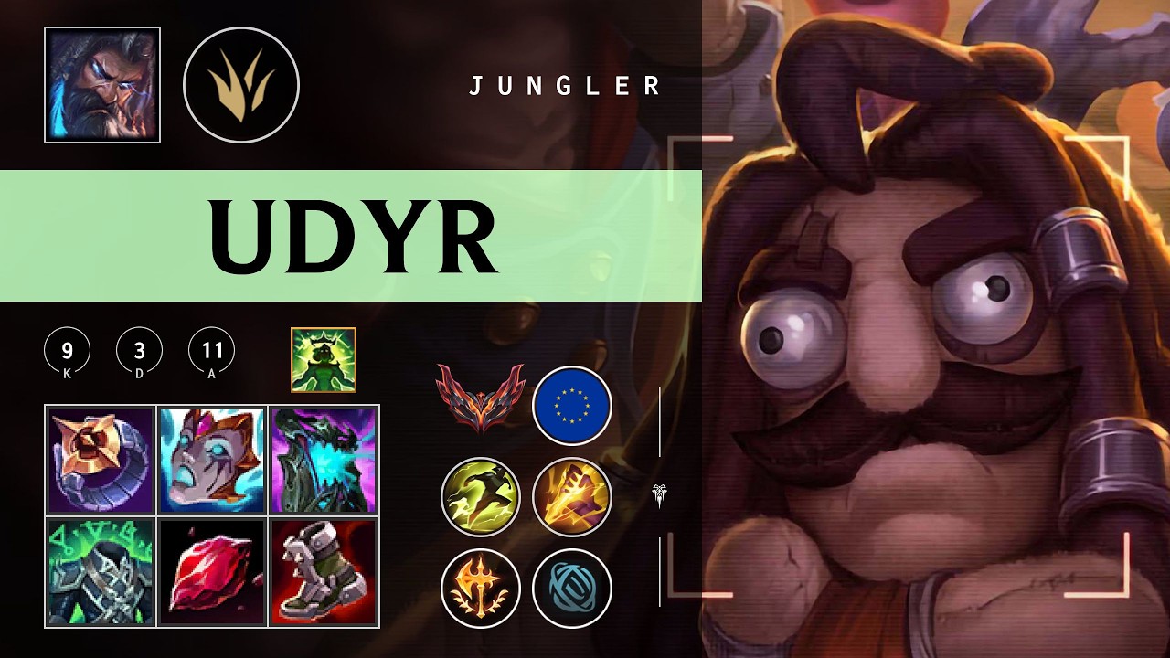 Udyr Jungle vs Qiyana - EUW Grandmaster Patch 26.03